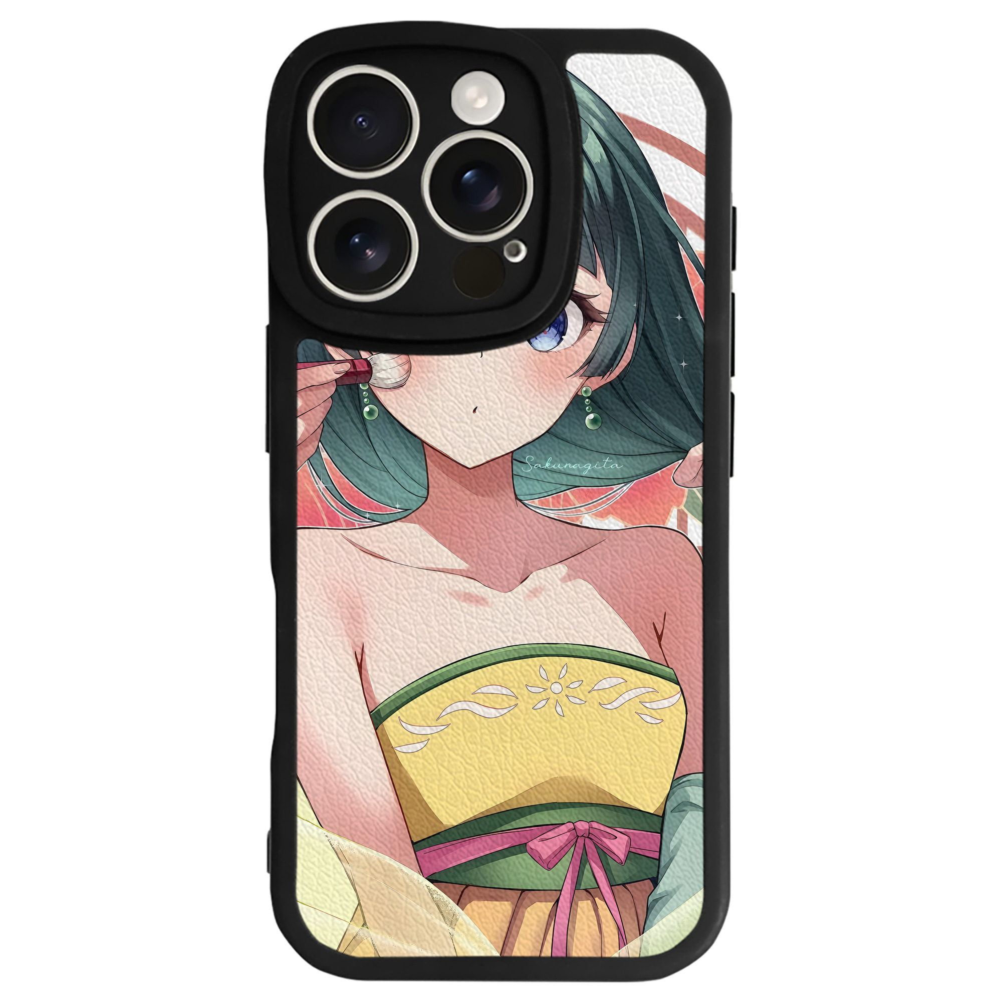 （画像用） 薬屋のひとりごと The Apothecary Diaries 【iPhone 16シリーズ対応】シリコンスマホケース（レザー調） 材質：シリコン